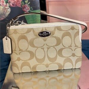 Coach Signature Wristlet